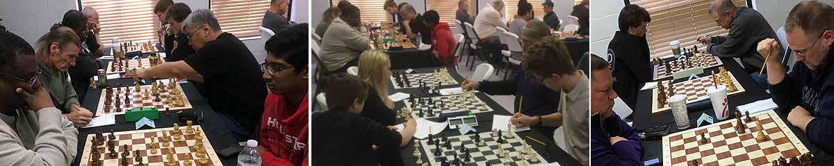 Players in the Arlington Chess Club Open
